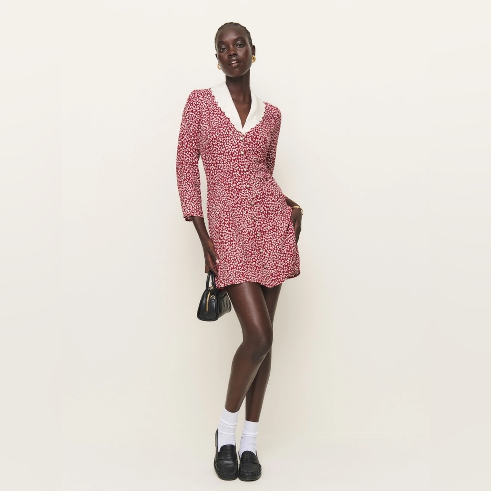 Reformation Galene Dress In Roja, brand new without tags, never worn.